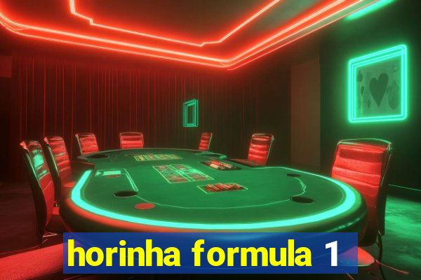 horinha formula 1